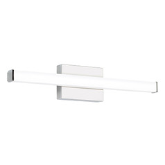 Lufe Square 24-Inch 277V LED Bath Light in Chrome by Visual Comfort Modern