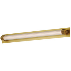 Doric Natural Aged Brass LED Vertical Bathroom Light by ET2 Lighting