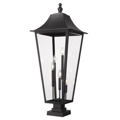 Z-Lite Gannon Black Post Light