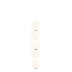 Orbet 5-Light LED Pendant in Polished Nickel by Visual Comfort Modern