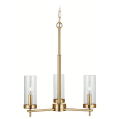 Visual Comfort Studio Collection Zire Satin Brass Chandelier