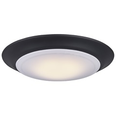 Kuul 6-Inch LED Flush Mount in Matte Black 3000K