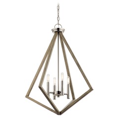 Deryn 4-Light Distressed Antique Gray Chandelier by Kichler Lighting