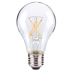 8W A19 LED Clear Medium Base 2700K 800 Lumens 120V by Satco Lighting
