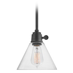 Arti Small Pendant in Black by Hinkley Lighting
