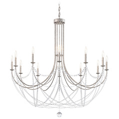 Schonbek Worldwide Lighting Verdana Antique Silver Chandelier