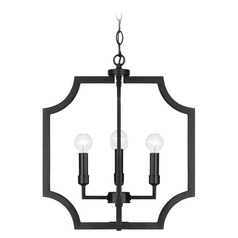 Capital Lighting Courtney Matte Black Mini-Chandelier