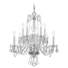 Crystorama Lighting Traditional Crystal Polished Chrome Crystal Chandelier