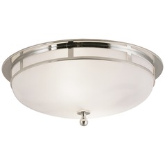 Studio VC Openwork Flush Mount in Polished Nickel by Visual Comfort Signature