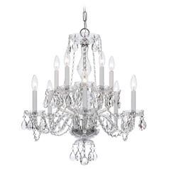 Crystorama Lighting Traditional Crystal Polished Chrome Crystal Chandelier