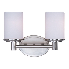 Cylinder Satin Nickel Bathroom Light by Maxim Lighting