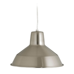 Farmhouse Barn Light in Brushed Nickel by Progress Lighting