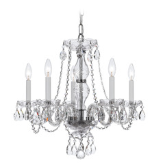 Crystorama Lighting Traditional Crystal Polished Chrome Crystal Chandelier