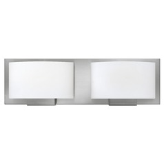 Mila 2-Light Brushed Nickel LED Bathroom Light 3000K by Hinkley Lighting