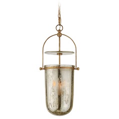 E.F. Chapman Lorford Bell Lantern in Gilded Iron by Visual Comfort Signature
