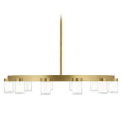 Kelly Wearstler Esfera 32-Inch LED Chandelier in Brass by Visual Comfort Modern