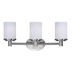 Cylinder Satin Nickel Bathroom Light by Maxim Lighting