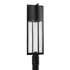 Seeded Glass Post Light Black by Hinkley Lighting