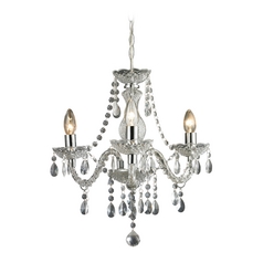 Sterling Lighting Clear / Chrome Crystal Chandelier