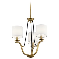 Thisbe 3-Light Natural Brass Chandelier by Kichler Lighting