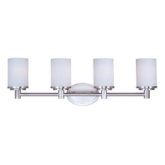 Cylinder Satin Nickel Bathroom Light by Maxim Lighting