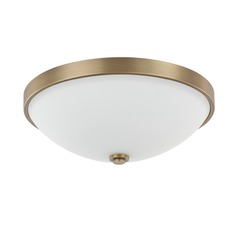 Perkins 12.50-Inch Flush Mount in Aged Brass by Capital Lighting