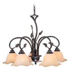 Vine Oil Shale Chandelier by Vaxcel Lighting