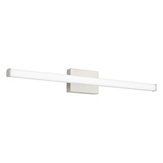 Lufe Square 36-Inch LED Bath Light in Nickel by Visual Comfort Modern