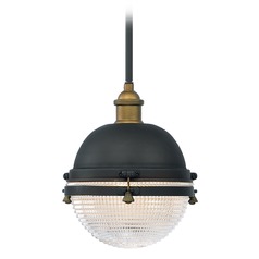 Portside Oil Rubbed Bronze & Antique Brass Outdoor Hanging Light by Maxim Lighting