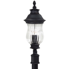 Post Light with Clear Glass in Heritage by Minka Lavery