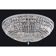 Lemire 12 Light Flush Mount with Chrome