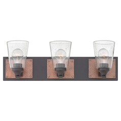 Jackson 3-Light Buckeye Bronze & Antique Copper Bathroom Light by Hinkley Lighting