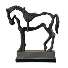 Elk Lighting Noble Aged Black & Stone Sculpture