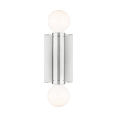 Thomas OBrien Beckham Modern Polished Nickel Narrow Sconce by Visual Comfort Studio