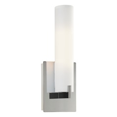 Tube Wall Sconce in Chrome by George Kovacs