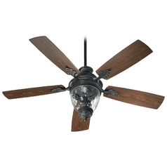 Georgia Old World Ceiling Fan with Light by Quorum Lighting