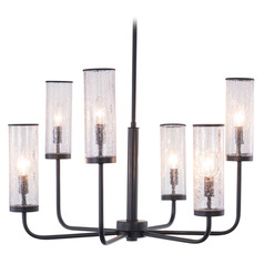 Vaxcel Lighting Glencoe Matte Black Chandelier