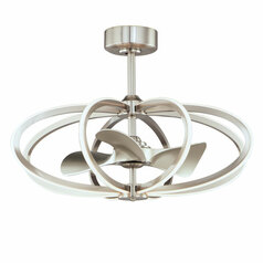 Solstice Wifi-Enabled LED Smart Fan in Satin Nickel by Maxim Lighting