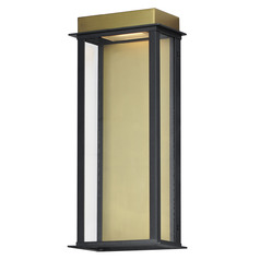 Maxim Lighting Rincon Black & Gold LED Outdoor Wall Light