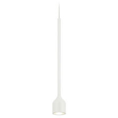 Matteo Lighting Lumenagio White LED Mini-Pendant Light with Bowl / Dome Shade