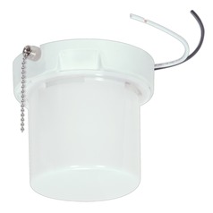 White Flush Mount by Satco Lighting