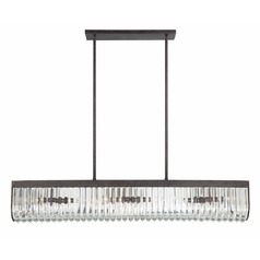 Alister 49.75-Inch Linear Chandelier in Bronze by Crystorama Lighting
