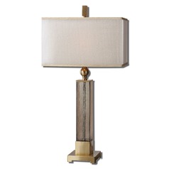 Caecilia Amber Glass Table Lamp by Uttermost Lighting
