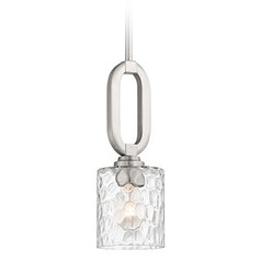 Collins Brushed Polished Nickel Mini Pendant by Craftmade Lighting