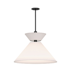 Alora Lighting Chapelle Matte Black Pendant Light with Conical Shade