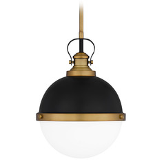 Sullivan 11.25-Inch Pendant in Matte Black by Quoizel Lighting