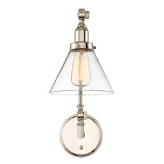 Drake Polished Nickel Sconce by Savoy House
