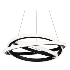 Veloce 26-Inch LED Chandelier in Black by Modern Forms