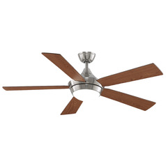 Fanimation Fans Celano V2 Brushed Nickel LED Ceiling Fan with Light