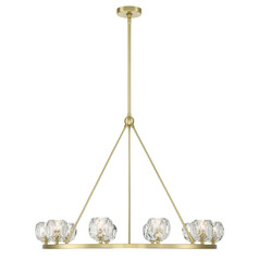 Aragon 10-Light Chandelier in Soft Brass by Crystorama Lighting